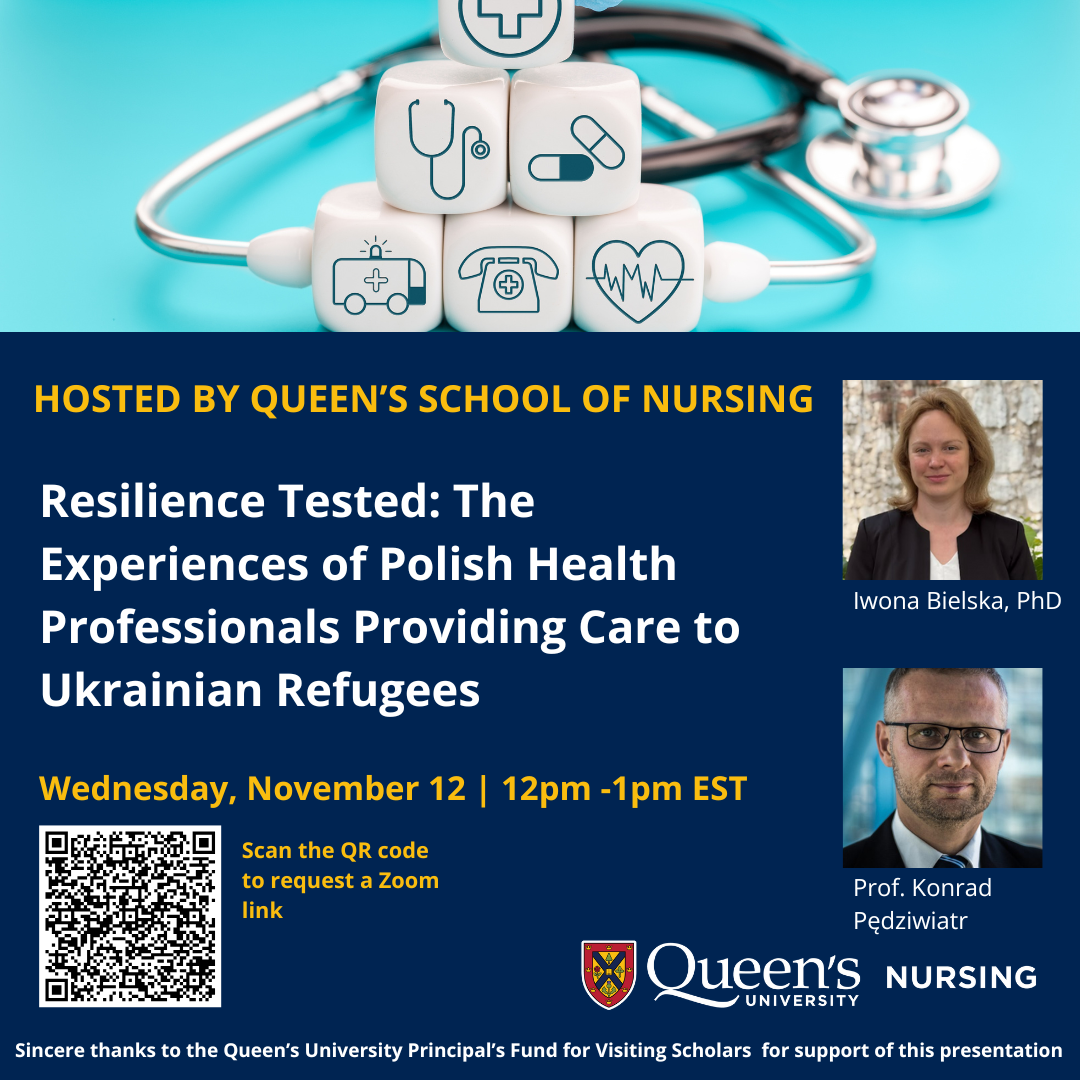 Invitation flyer for presentation by Dr. Iwona Bielska and Prof. Konrad Pędziwiatr